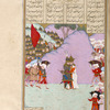Garzîvaz visits Siyâvush at Siyâvushgîrd.