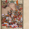 The Turkish troops attack the forces of Bîzhan.