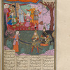 Bîzhan followed by his companion Gurgîn talks with Manîzha's nurse.