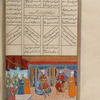 Kay Khusrau meets with Rustam prior to his going to rescue Bîzhan.