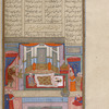 Rustam comes to the chamber of Tahmînah, daughter of the king of Samarkand.