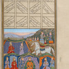 Rustam meets with Kay Kâ'ûs