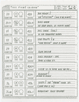 MET Opera Lightboard cue sheets