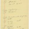 Handwritten cue sheets