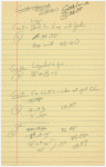Handwritten cue sheets