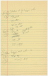 Handwritten cue sheets