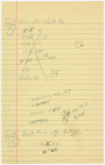Handwritten cue sheets