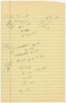 Handwritten cue sheets