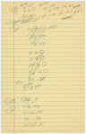 Handwritten cue sheets