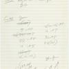 Handwritten cue sheets