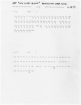 MET Opera console cue sheet printout