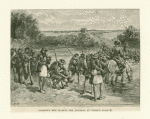 Jackson's men wading the Potomac at White's Ford.