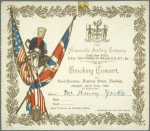 Smoking Concert, July 10, 1896 [invitation]