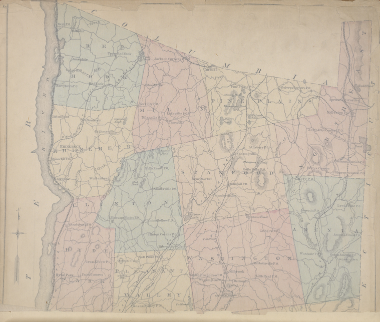 Map of Dutchess County New York NYPL Digital Collections