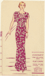 Cheney Brothers dress pattern.