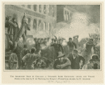 The anarchist riot in Chicago : A dynamite bomb exploding among the police