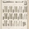 Outils propre aux chantournements et ceux qui servent a pousser les moulures.