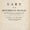 L'art du menuisier