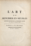 L'art du menuisier