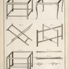 Differentes especes de pieds de tables avec leurs developpements.