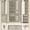 Plan coupes et elévations d'un buffet.