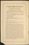 Program for the appearance of Diaghilev's Ballets Russes at Harmanus Bleecker Hall, Albany, February 10, 1916