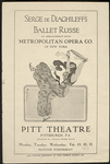 Ballets Russes (Diaghilev), American tour, 1915-1916.