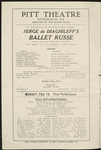 Ballets Russes (Diaghilev), American tour, 1915-1916.