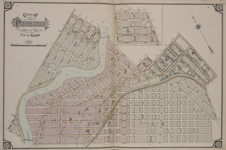 City Of Paterson Part Of The 2nd 7th And 8th Wards Nypl Digital Collections 2344