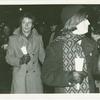 Jim Owles (right) at candlelight march to City Hall (New York City), 1970 Dec 24
