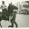 Arnie Kantrowitz chased by mounted policeman