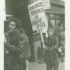 Ruth Simpson with picket sign