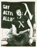 Mark Rubin speaking at GAA weekly meeting, 1970 Fall