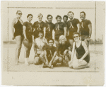Group portrait of GAA softball team