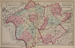 Topographical Map of Hunterdon Co., New Jersey. ; Topographical Map of Somerset Co. New Jersey.