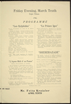 Program for the appearance of Diaghilev's Ballets Russes at the Shubert Murat Theatre, March 9-11, 1916