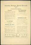 Program for the appearance of Diaghilev's Ballets Russes at the Shubert Murat Theatre, March 9-11, 1916