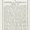 Making a water-lily pool. (A).