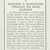 Making a miniature trough or sink garden.