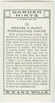 Making a plant propagating frame.