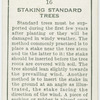 Staking standard trees.