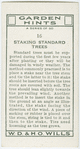 Staking standard trees.