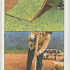 Lifting and laying turf.