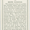 Bark ringing.