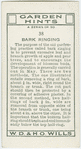 Bark ringing.