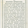 Winter spraying.