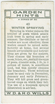 Winter spraying.