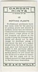 Potting plants.