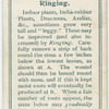 Ringing.
