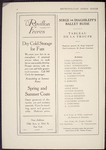 Ballets Russes (Diaghilev), American tour, 1915-1916.